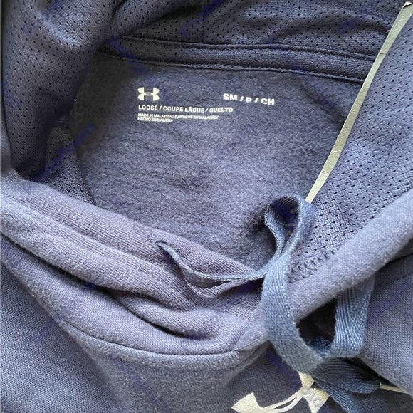 Men's Hustle Fleece Hoody, Under Armour Size-S, Collor-Blue, NWT - Picture 8 of 8